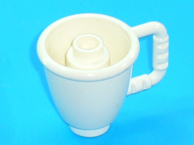 ®™DUPLO - Utensil Cup with Stud Inside - White ~Retired~ Carousel 2