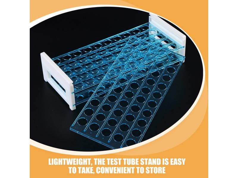 Test Tube Rack For Laboratory Sampling Storage Reusable Tube Display Carousel 1