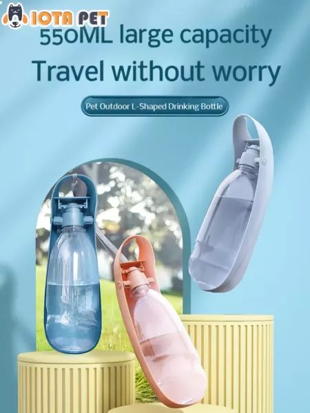 Dog Portable Travel Water Dispenser Folding With Water Cup Go Out Portable Pet Carousel 2