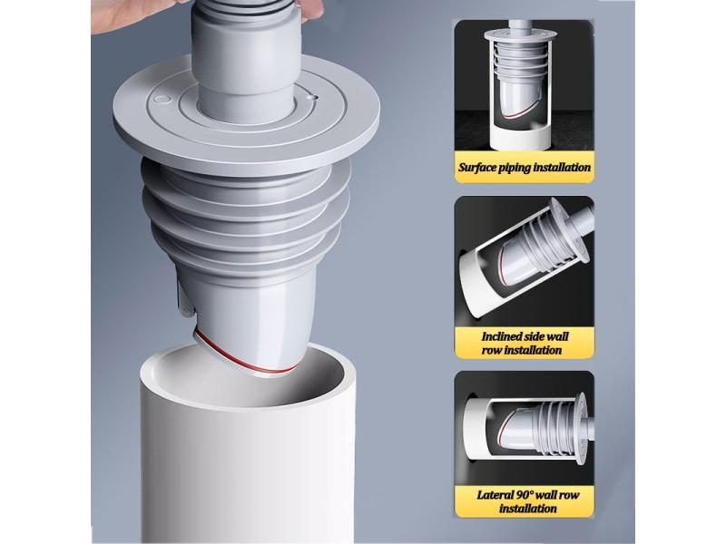 Silicone Bathroom Sewer Seal Ring Kitchen Sink Sewer Pipe Plug Washing Machine Carousel 1