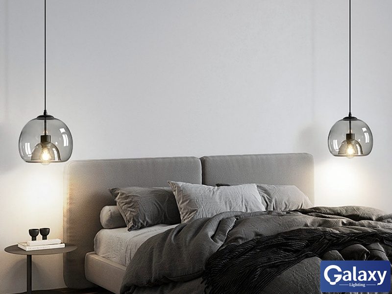 P105-Smoky Grey Glass Pendant Light Carousel 5