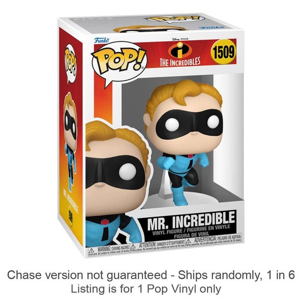 Incredibles 20th Mr Incredible Pop! Vinyl Chase Ships 1 in 6 Carousel 1