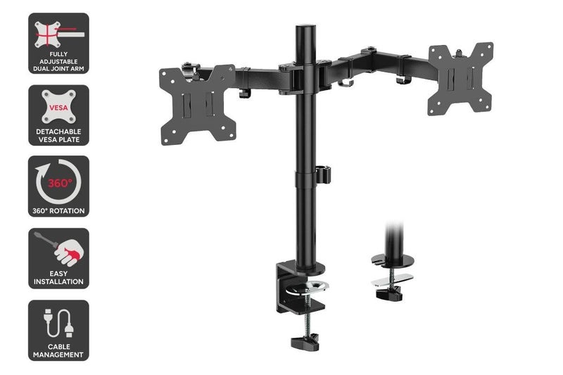 Kogan Articulating Dual Mount for 17"-32" Monitors Carousel 1