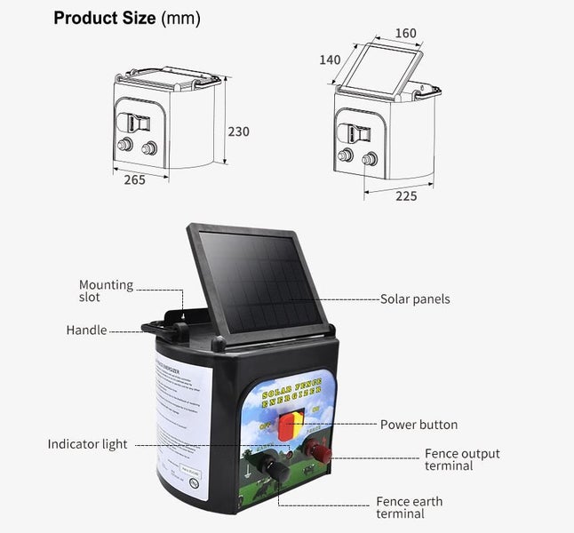 Electric Fence Energiser 15KM Carousel 11