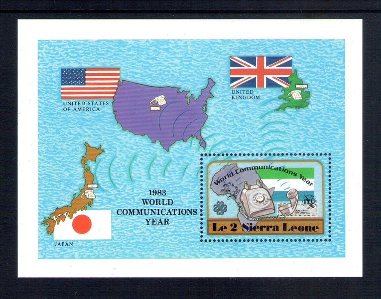 Sierra Leone - 1983 Communication Miniature Sheet - UHM - MS754 Carousel 1