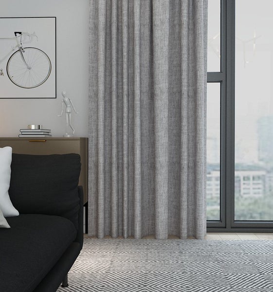 Stone Linen -90% Blackout Thermal Full Length 2.2 long Carousel 1