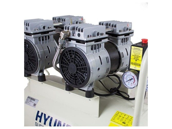 Hyundai Air Compressor Oil Free Low Noise 2HP 50L Carousel 8
