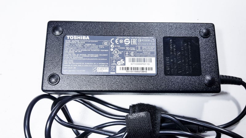 GENUINE TOSHIBA 120W AC ADAPTOR - 19V DC, 6.32A, 120W INCL POWER CABLE Carousel 1