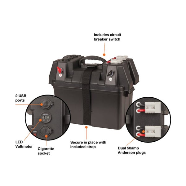 HB8504 Powertech Battery Box with Power Accessories Carousel 2