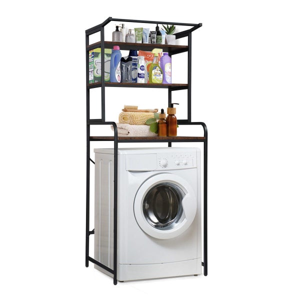 Over Toilet Shelf Rack 3 Tier Bathroom Storage Organiser Carousel 13