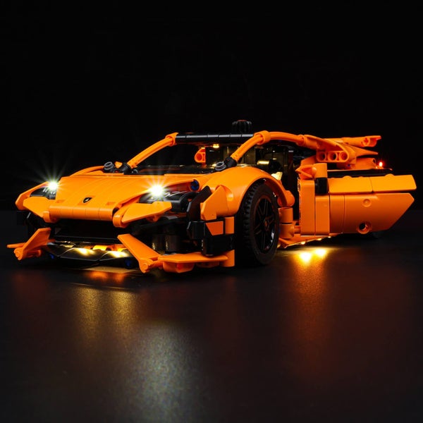 Lego Lamborghini Huracan Tecnica Orange 42196 Light Kit Carousel 2