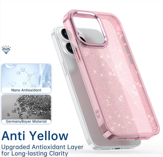 galaxy a14 case Glitter hard case tough scratch resistant purple Carousel 2