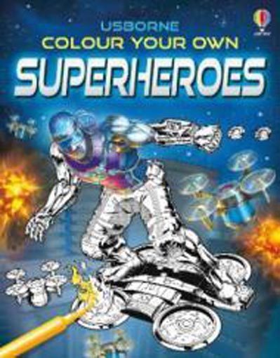 Colour Your Own Superheroes (Colouring Books) Carousel 1