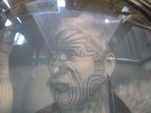 MAORI CHIEF CONVEX WALL MIRROR."TE HIRA TE KAWAU. NZ MADE Carousel 4