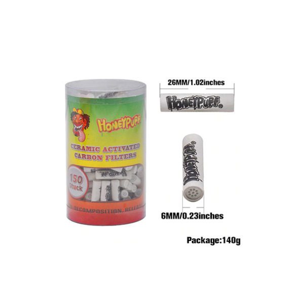 Honeypuff Ceramic Activated Carbon Filter 6mm Carousel 2