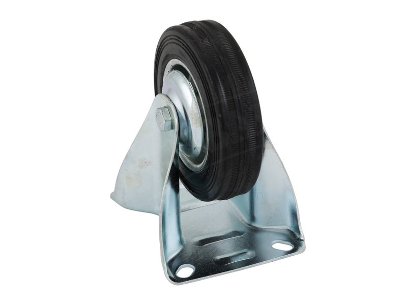 4" Fixed Castor Wheel Steel 100mm Carousel 2