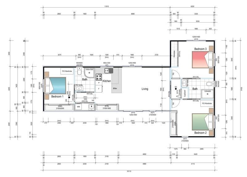 Tiny Home | 3 bedroom | 88m2 | Pohutukawa Carousel 2