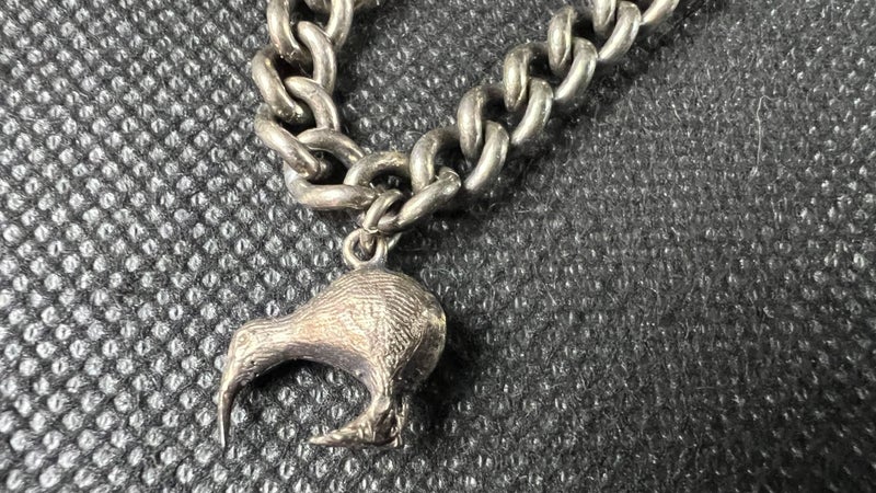 Vintage Sterling Silver Charm Bracelet with Kiwi Charm - Lot Y578 - DDZ Carousel 2