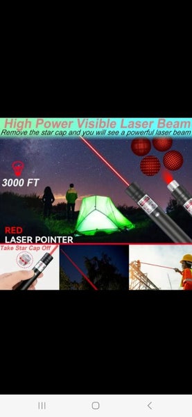 High Power Red Laser Pointer, USB Rechargeable Carousel 1