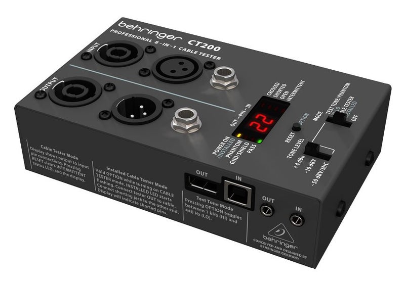 Behringer CT200 TESTER 8-in-1 Cable Tester Carousel 1
