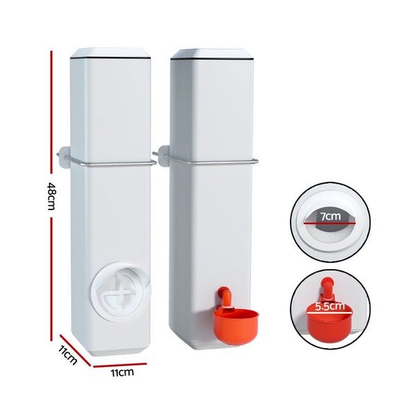 Giantz Chicken Feeder 4L Water Dispenser Automatic Waterer Small Animal Supplies Carousel 2