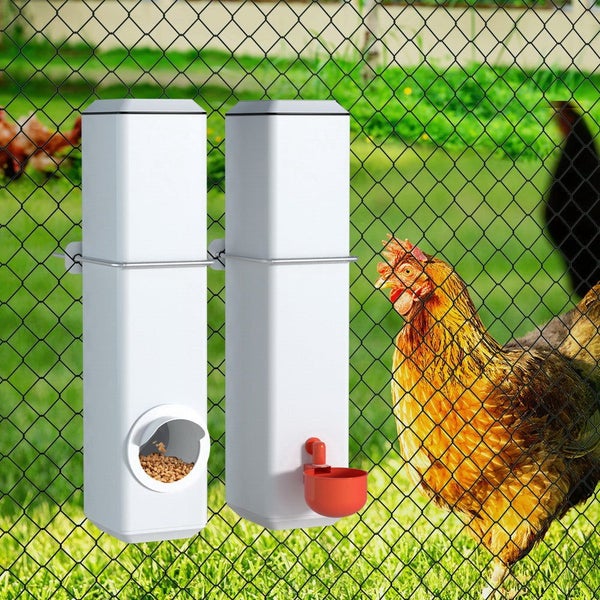 Giantz Chicken Feeder 4L Water Dispenser Automatic Waterer Small Animal Supplies Carousel 6