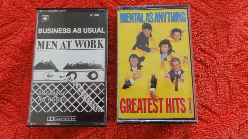Men At Work / Mental As Anything - Check the images - Music Cassettes Carousel 1