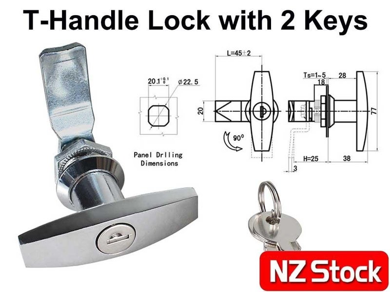 T Handle Locks Carousel 6