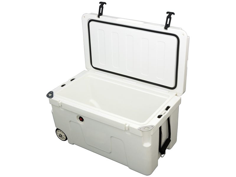 90L Chilly Bin Cooler Box + 2x Wheels, Heavy Duty Chillybin Carousel 2