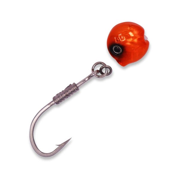 Ocean Angler Cyclops V2 Softbait Sinker Rigs 120g 7/0 Orange Carousel 1