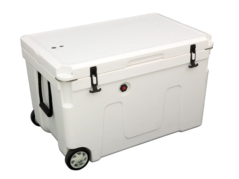 140L Chilly Bin Cooler Box + 2x Wheels, Heavy Duty Chillybin Carousel 1
