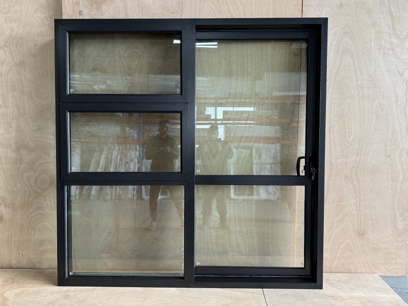 !NEW BLACK ALUMINIUM DOUBLE GLAZED SLIDING DOOR:2000H x 2400W Carousel 1