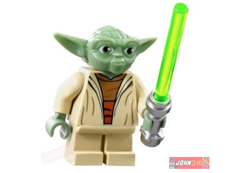 COOL LEGO STAR WARS MINIFIGURE - YODA (CLONE WARS) + BONUS ITEMS! Carousel 2