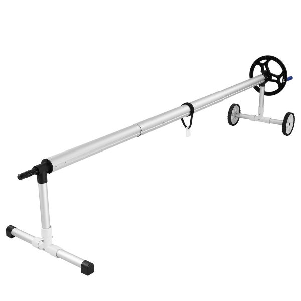 Pool Cover Roller Adjustable Swimming Blanket Reel 2.1m to 4.35m System Stand Carousel 11