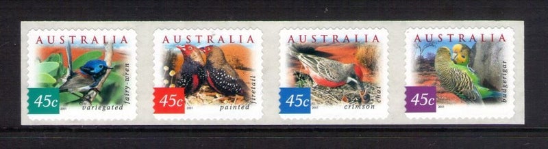 Australia - 2001 Desert Birds Set (4) - P&S ex Coil - UHM - 2130e Carousel 1