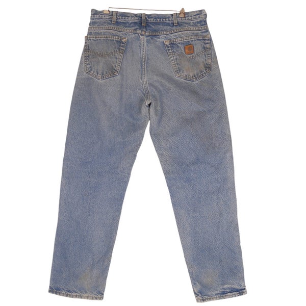 Vintage Carhartt Flannel Lined Relaxed Fit Denim Jeans Pants 36 x 32 Carousel 2
