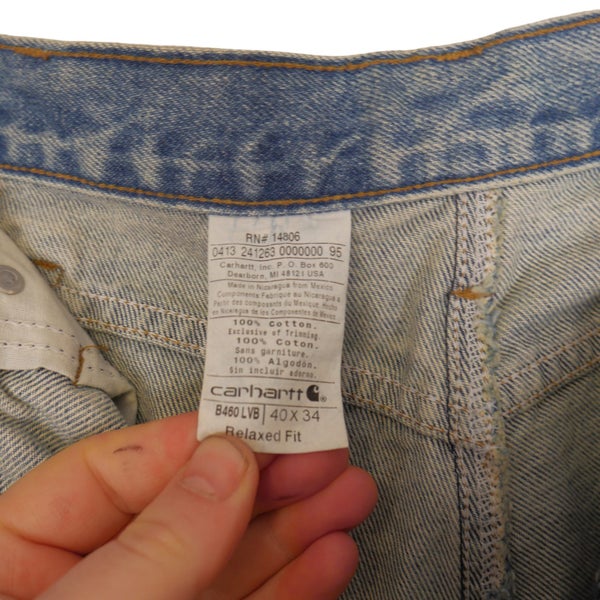Carhartt Light Blue Relaxed Fit Jeans Pants 40 x 34 Carousel 5