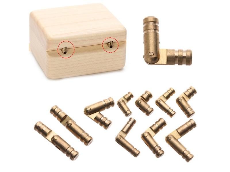 10Pcs Lot Jewelry Box Hinges Hidden Invisible Concealed Barrel Copper For Wine Carousel 2