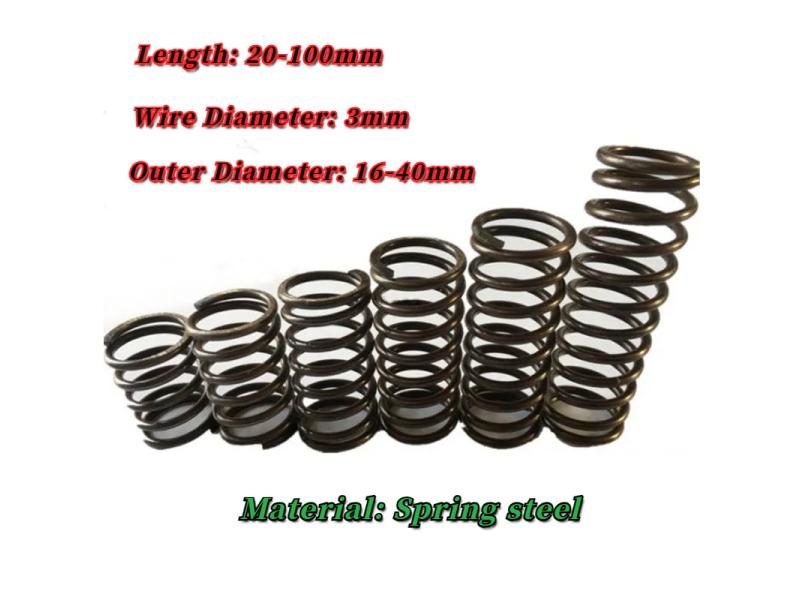 Black Spring Steel Compressed Pressure Spring Compression Springs Tension Carousel 1