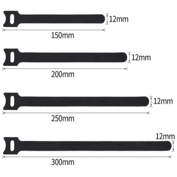 50Pcs Reusable Fastening Cable Ties Adjustable Cord Ties Nylon Cable Management Carousel 2