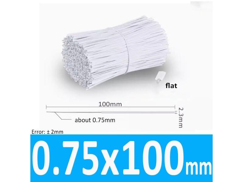 100Pcs Black White Twist Tie Plastic Shell Reusable Galvanized With Iron Core Carousel 1