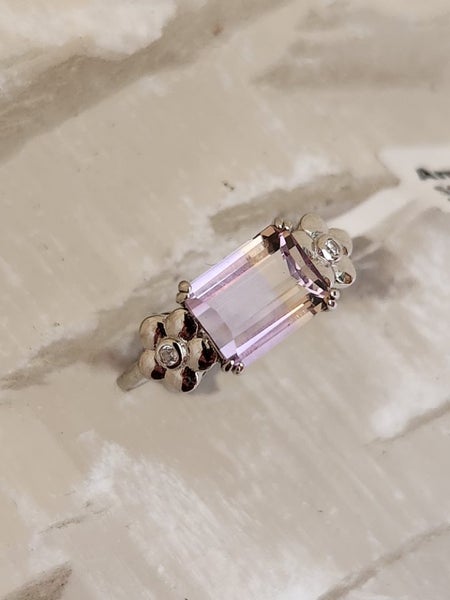 Ametrine Ring in solid 925 Silver Carousel 1
