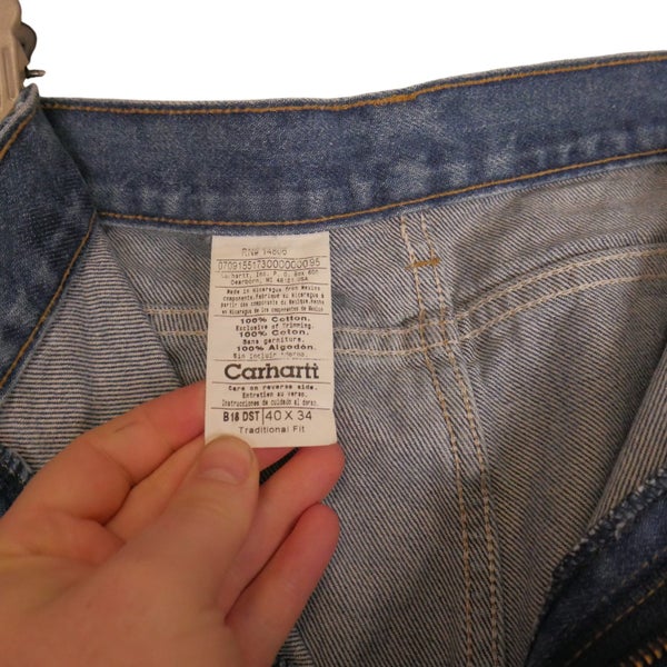 Vintage Carhartt Baggy Fit Blue Denim Jeans Pants 40 x 34 Carousel 7