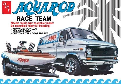 Plastic Kitset - 1/25 Aqua Rod RaceVan/boat/tlr Carousel 1