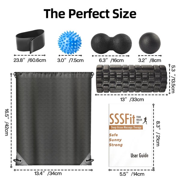 NNEOBA 7-in-1 Foam Roller Set for Yoga and Pain Relief Carousel 2