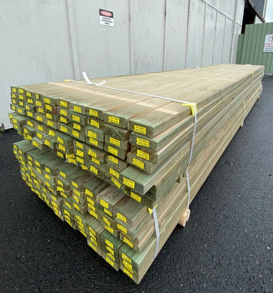 PACK LOT NEW 88 x 32 Radiata H3.2 Griptread Decking Timber 4.8m $6 p/m #3878 Carousel 2