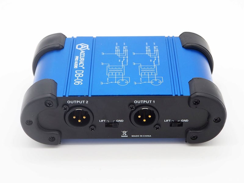 Passive Dual Channel Direct Box/DI Box DB-06 Blue (PA12) Carousel 1