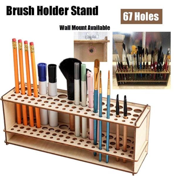 Brand New Desk Table Organizer Wood Pen Organizer Stationary *Sale NOW* Carousel 2
