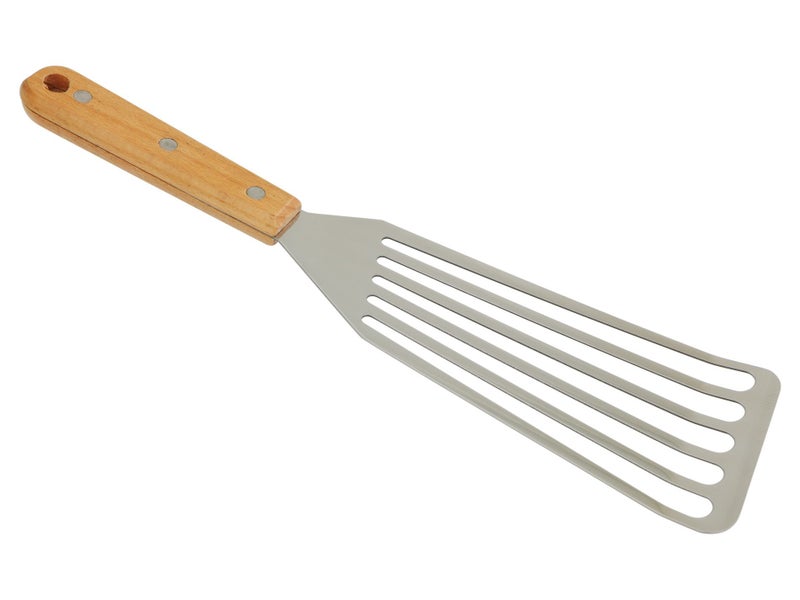 20cm Stainless Steel Spatula with Wooden Handle Carousel 1