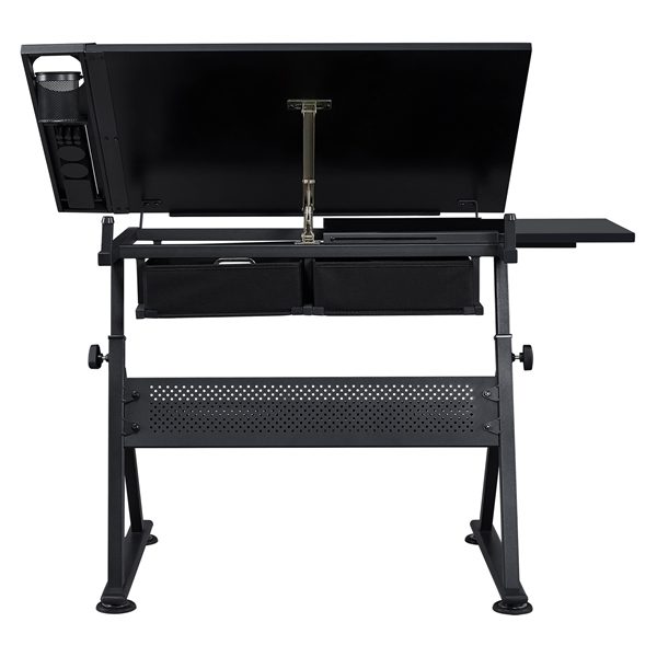 Drafting Table/Stool Set with Adjustable Table Angles & Heights All-in-One Carousel 14